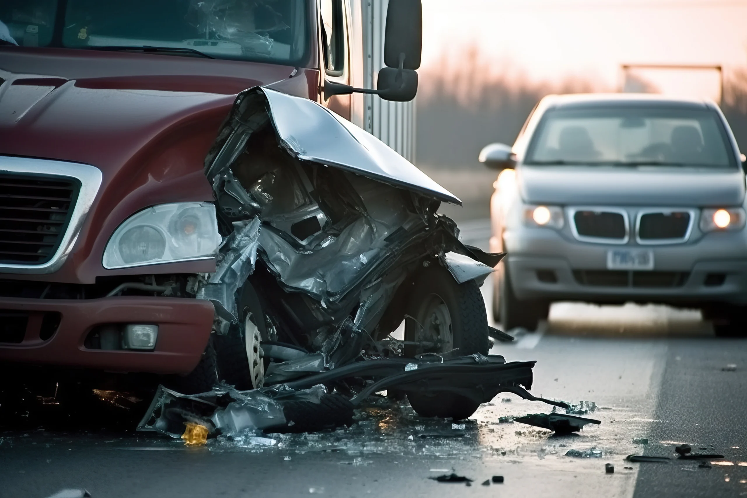 truck accident commercial vehicle and car crash