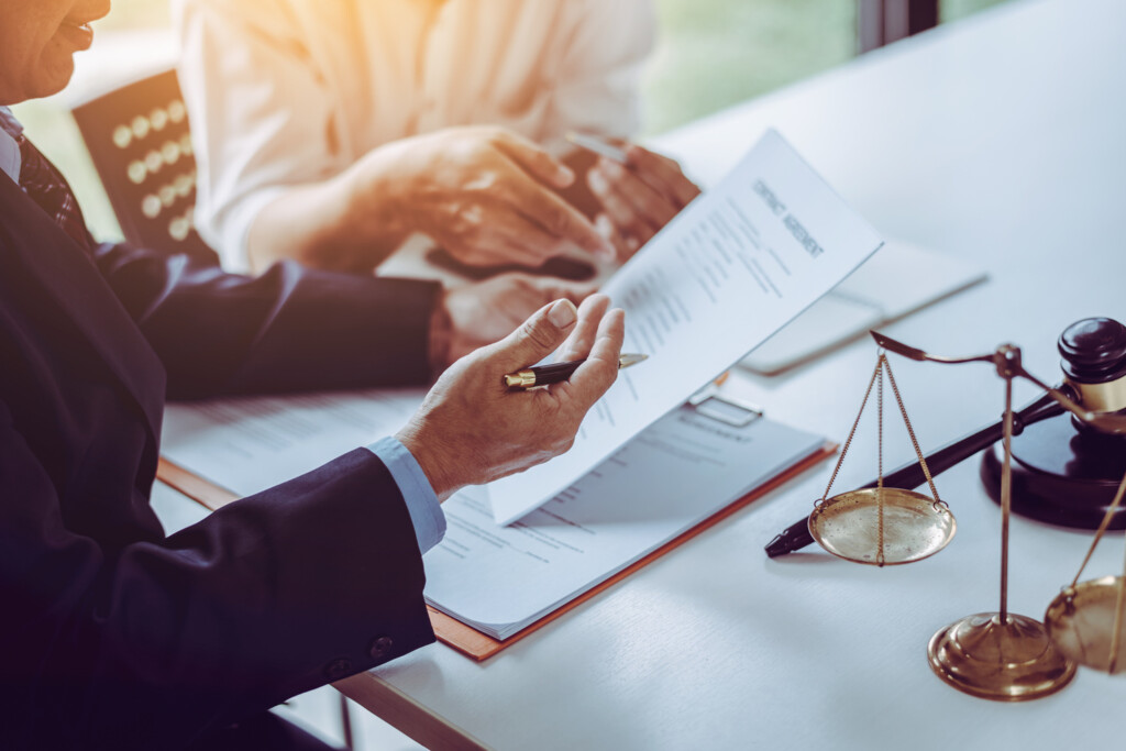 lawyer explaining policy limits for personal injury claim