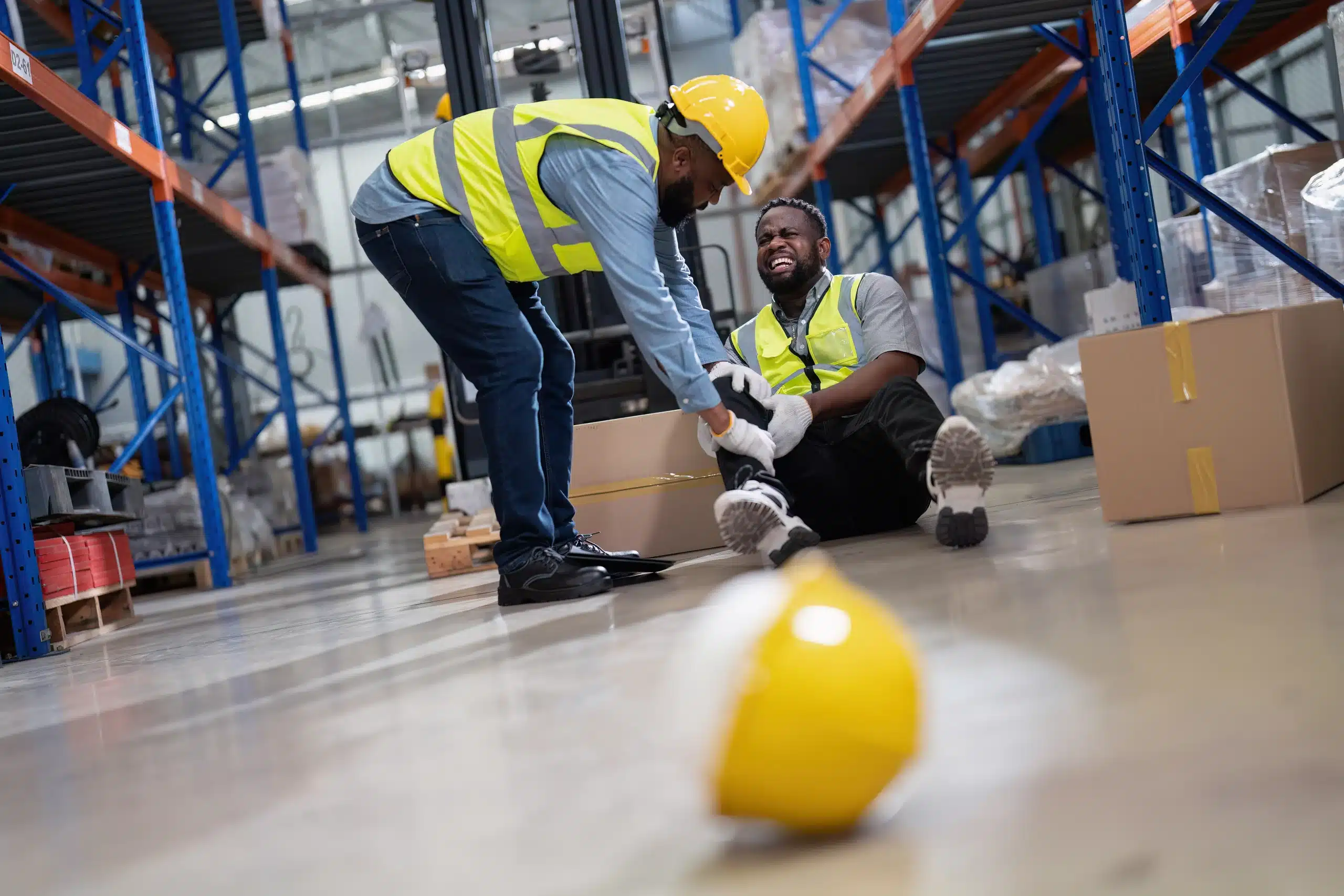 Man falling - Premise liability workers compensation Lawyers Wettermark Keith