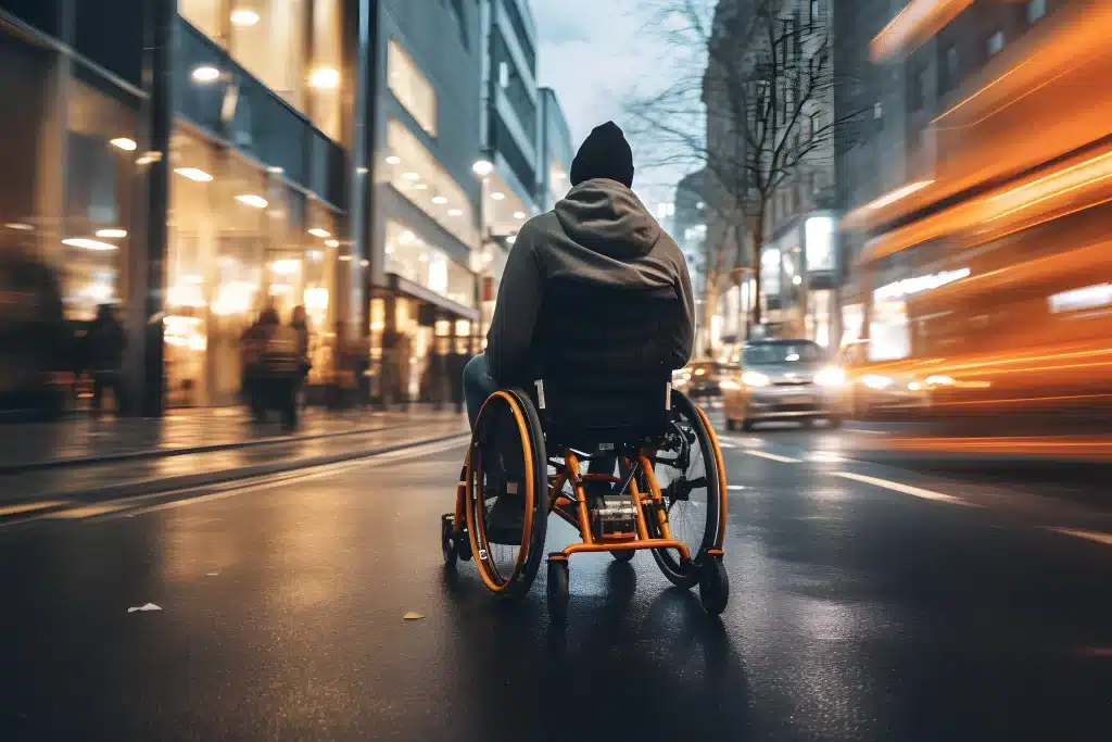 Man in a wheelchair- Disability Benefits Lawyer