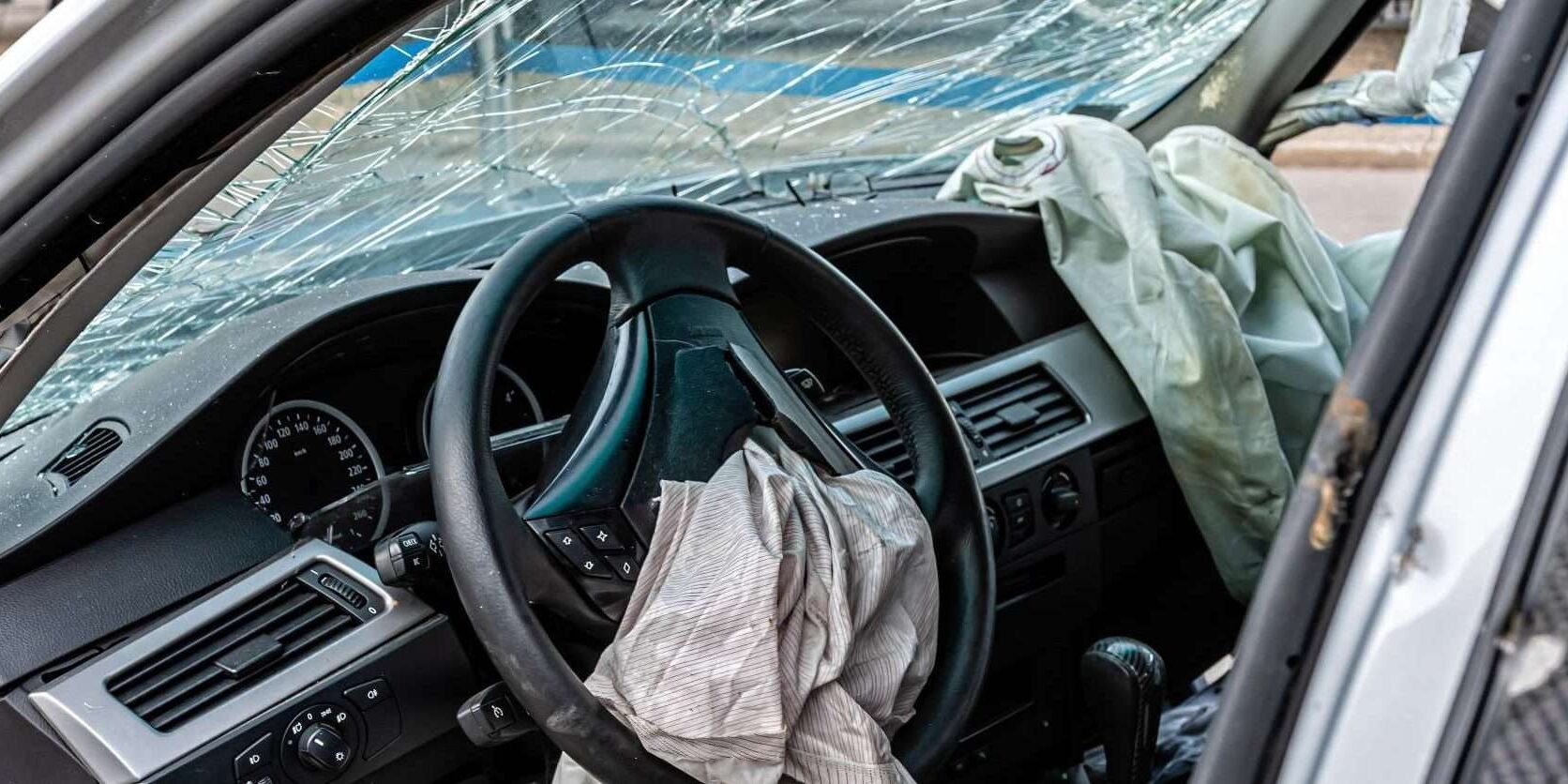 Car Accident Lawyers attorneys alabama wrecked car with broken glass