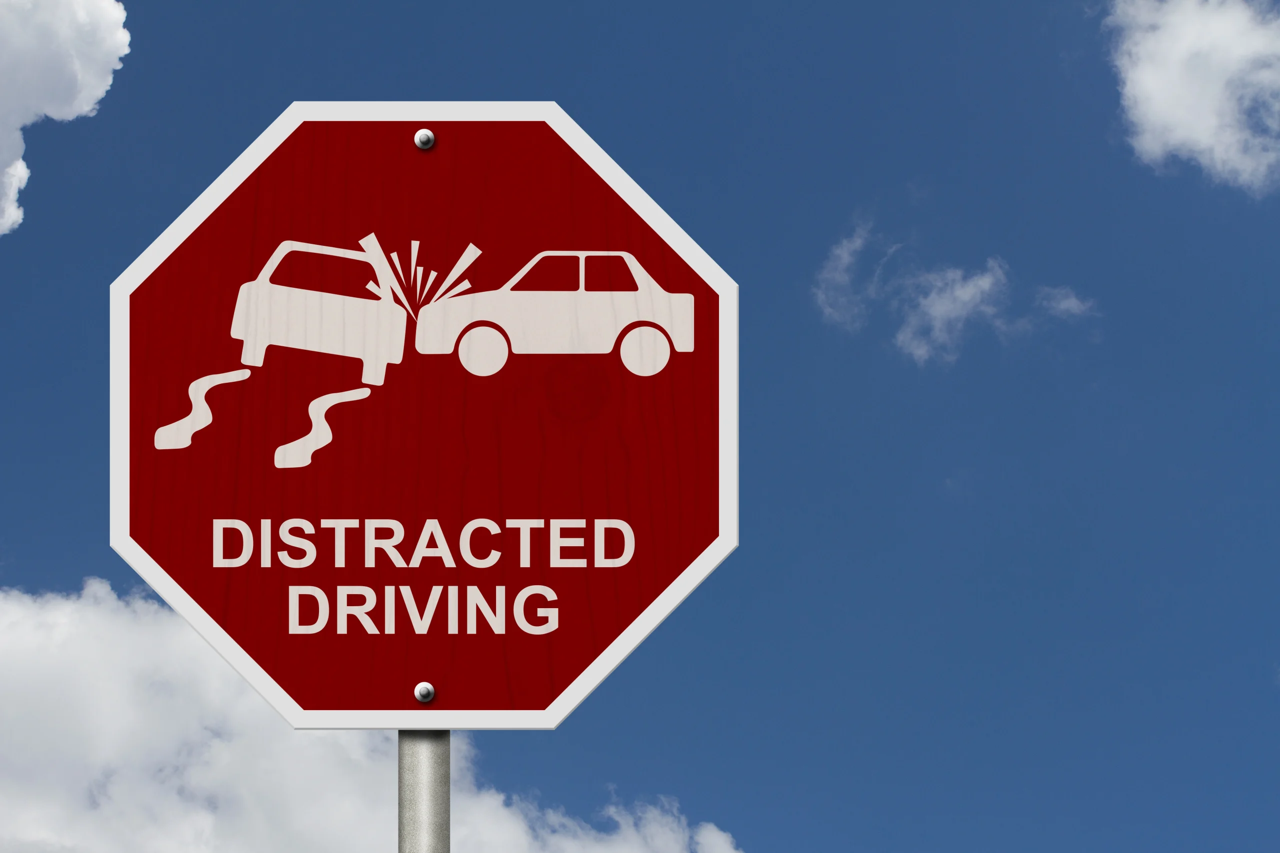 Distracted driving sign
