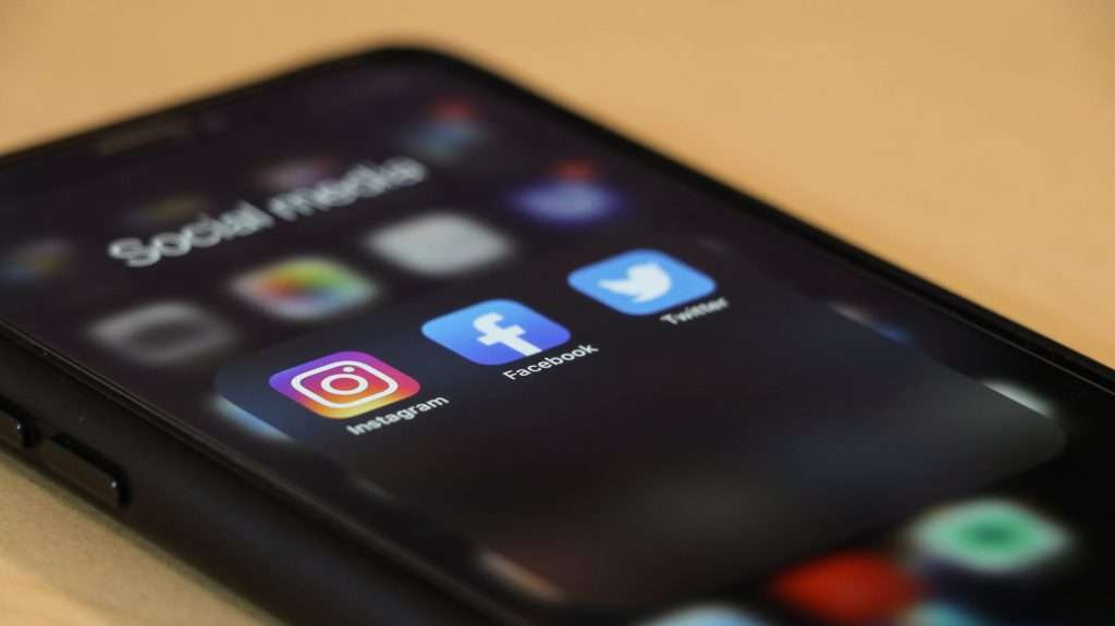 Social Media Platforms on a Phone