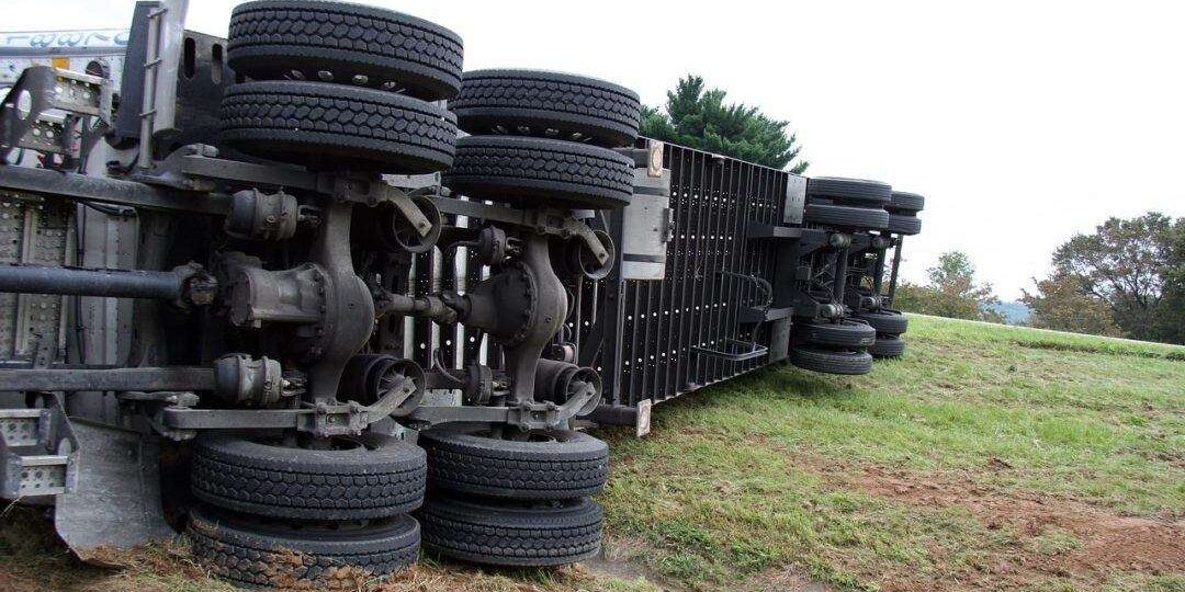 truck accident overturned truck