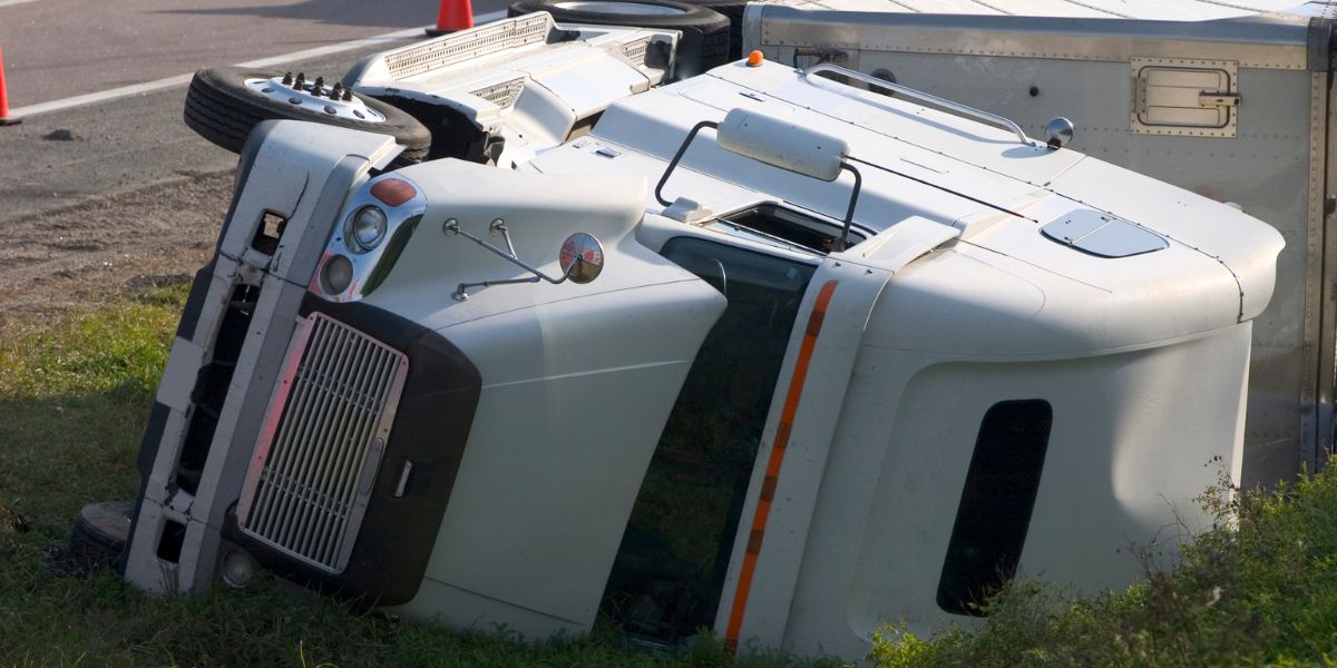 overturned truck